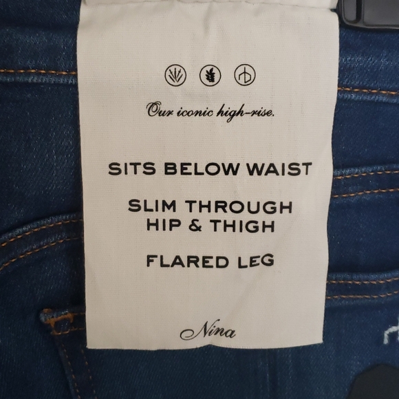 NEW Rag & Bone Nina High-Rise Ankle Flare Jeans - Picture 11 of 17